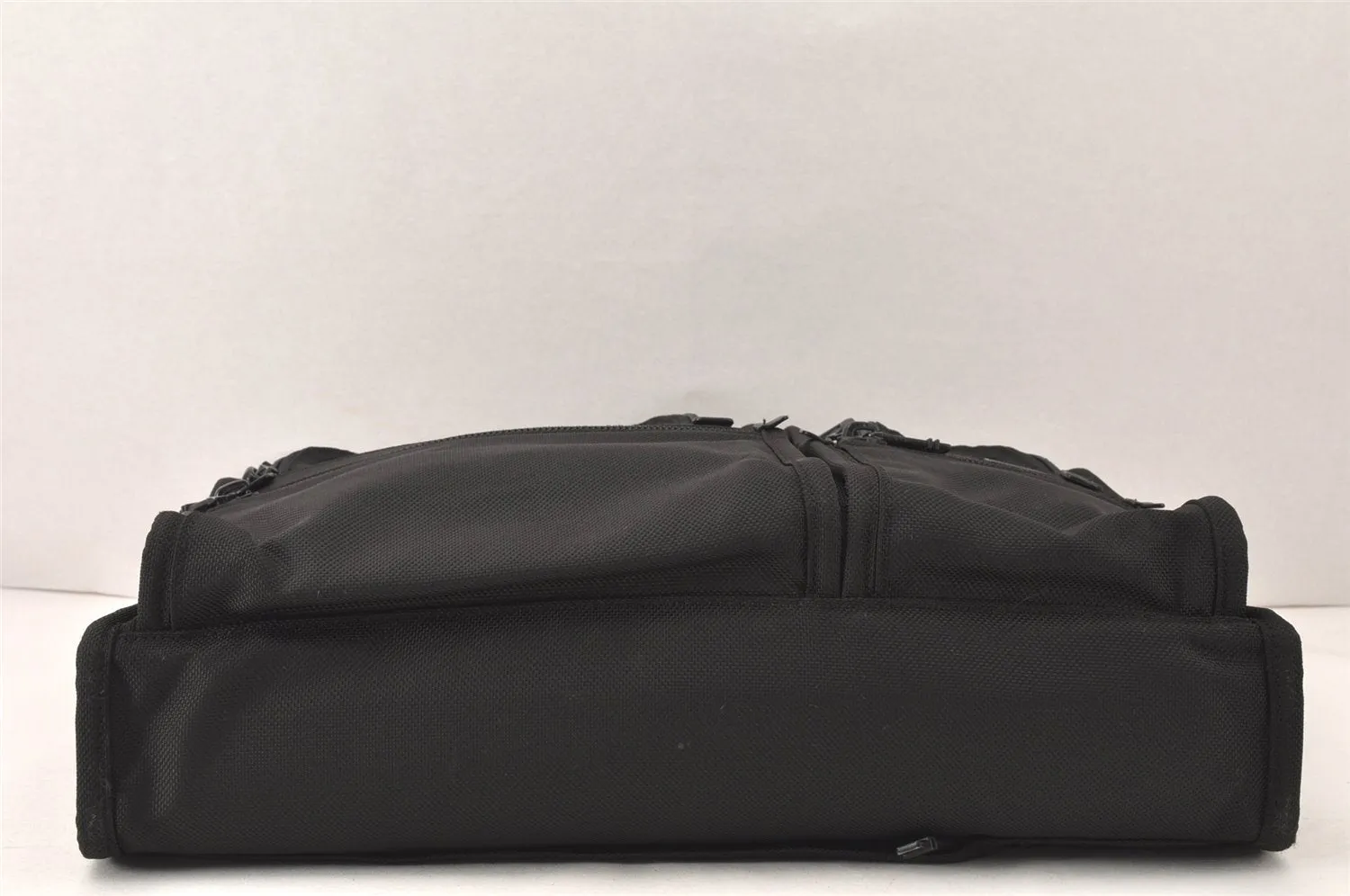 Authentic TUMI Vintage 2Way Briefcase Business Bag Canvas Leather Black 6402K