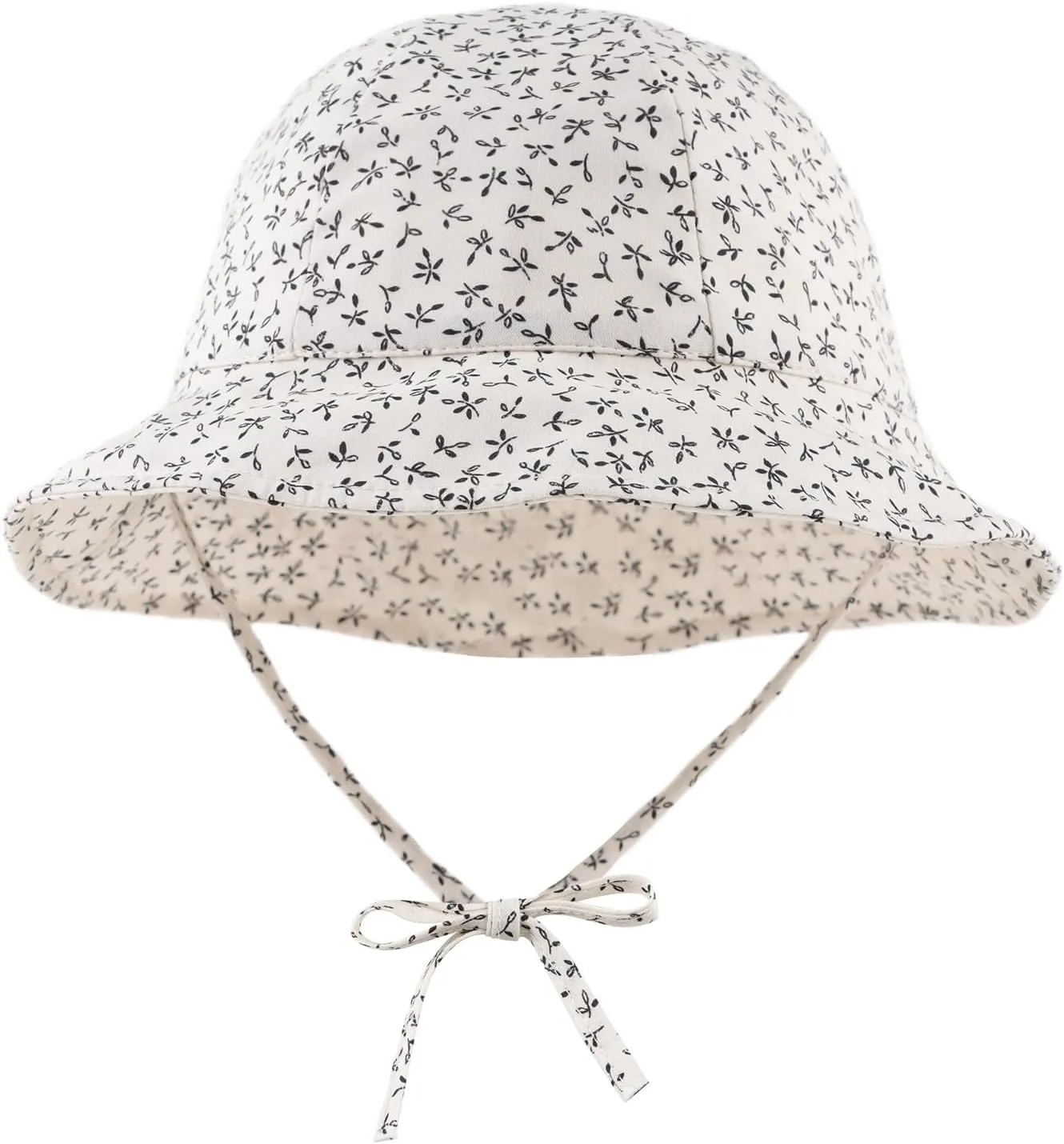 Baby Girl Sun Hat Infant Wide Brim Beach Hats Toddler Summer Bucket Hat Kids Outdoor Adjustable Hats