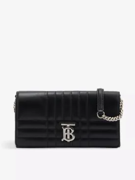 BURBERRY QUILTED LEATHER LOLA WALLET ON A CHAIN
