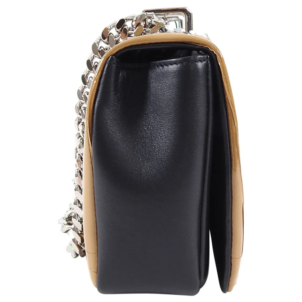 Burberry Small TB Silver Sequin Lola Chain Strap Crossbody Bag