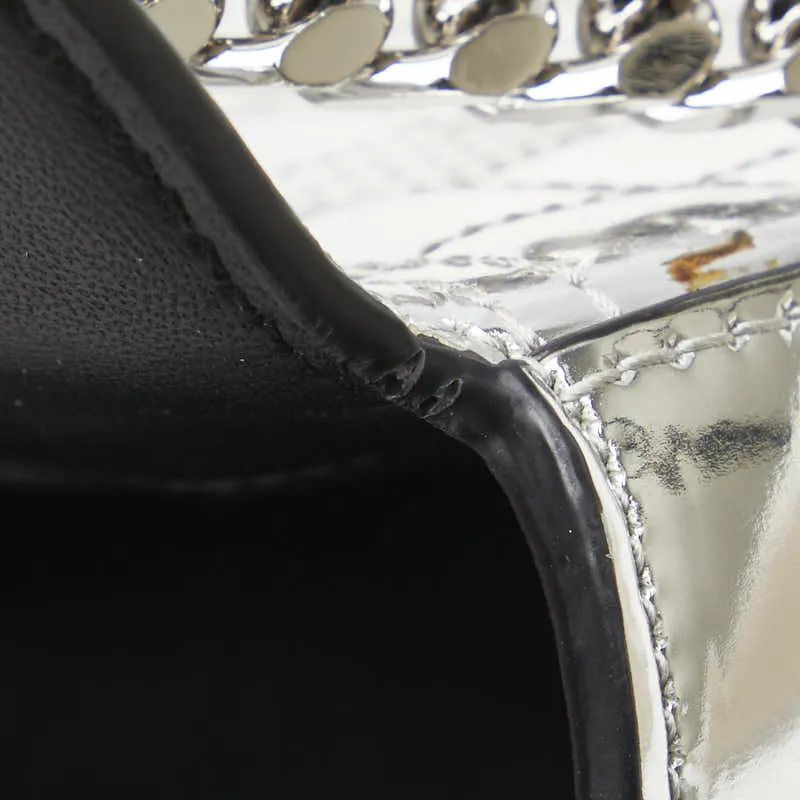 Burberry TB Logo Lola Chain Shoulder Bag Patent Leather