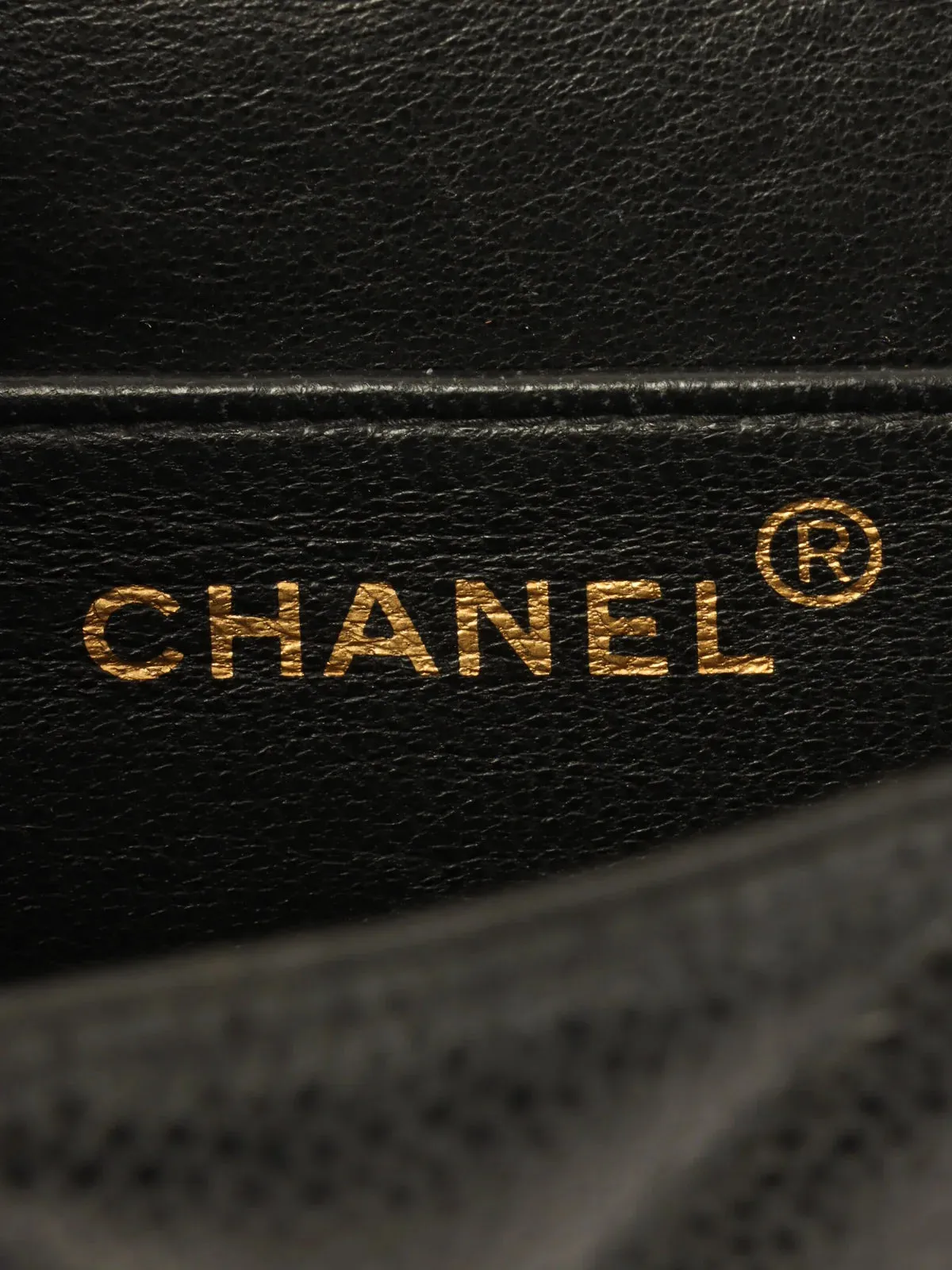 CHANEL Caviar Skin Turn-Lock Briefcase Black