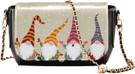 Crossbody Bags for Women Trendy Women's Black Shoulder Bag Small PU Leather Flap Cross Body Bag Handbags