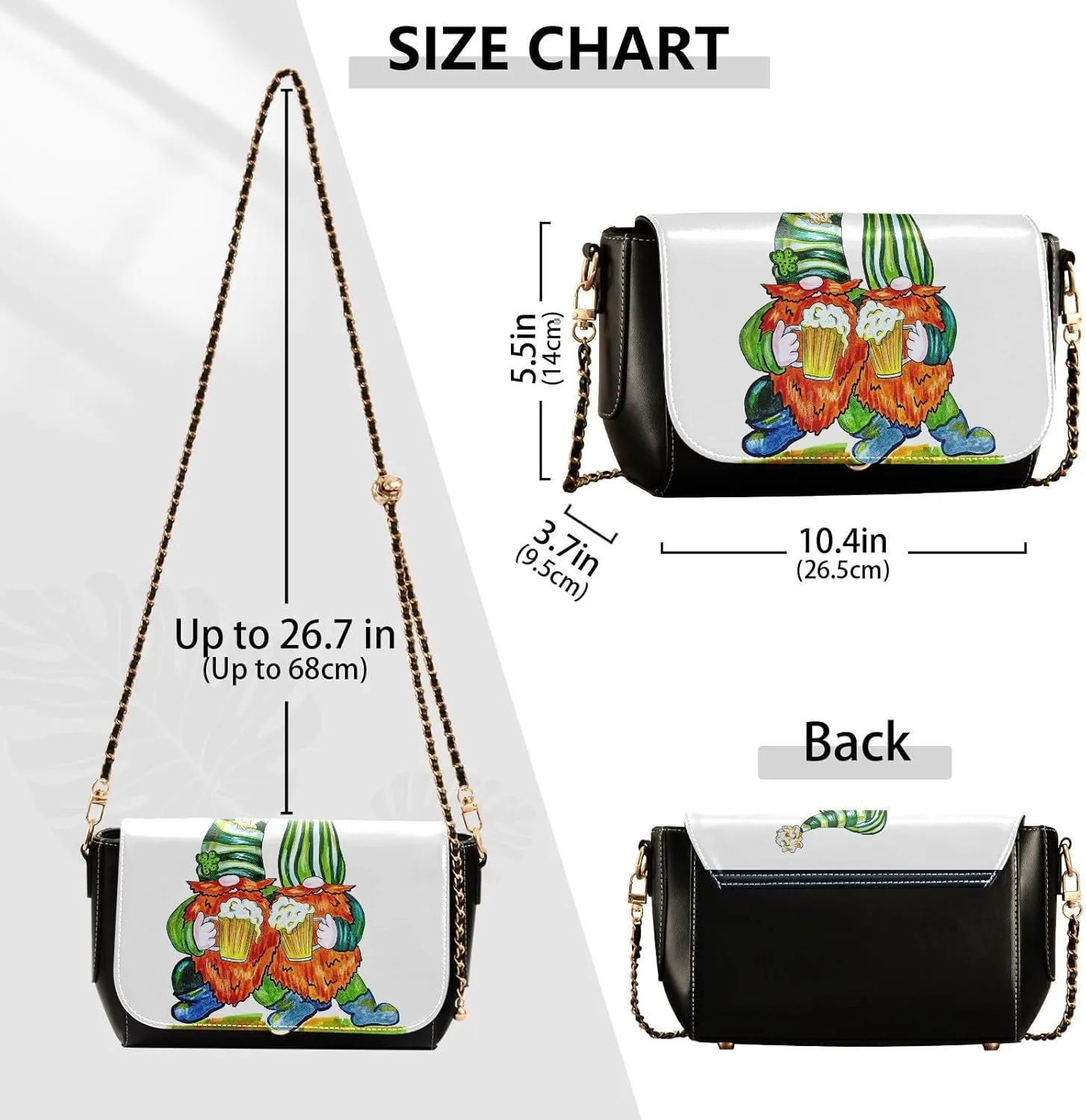 Crossbody Bags for Women Trendy Women's Black Shoulder Bag Small PU Leather Flap Cross Body Bag Handbags