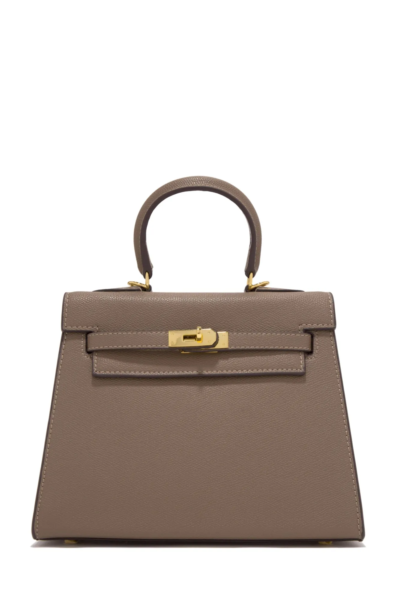 Erica Structured Top Handle Bag - Black