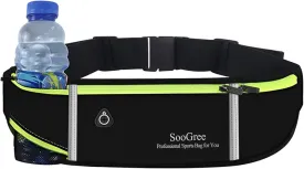 Fanny Packs, Running Belt Pack with Water Bottle, Waist Pack Bag for Men and Women, Lightweight Runners Belt Bag, Phone Holder Money Belt for Traveling Hiking Cycling Walking