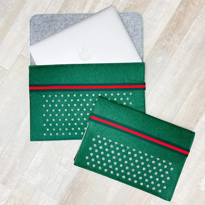 Felt Laptop Sleeve - 13" Green