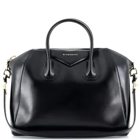 GIVENCHY Antigona Bag Glazed Leather Medium