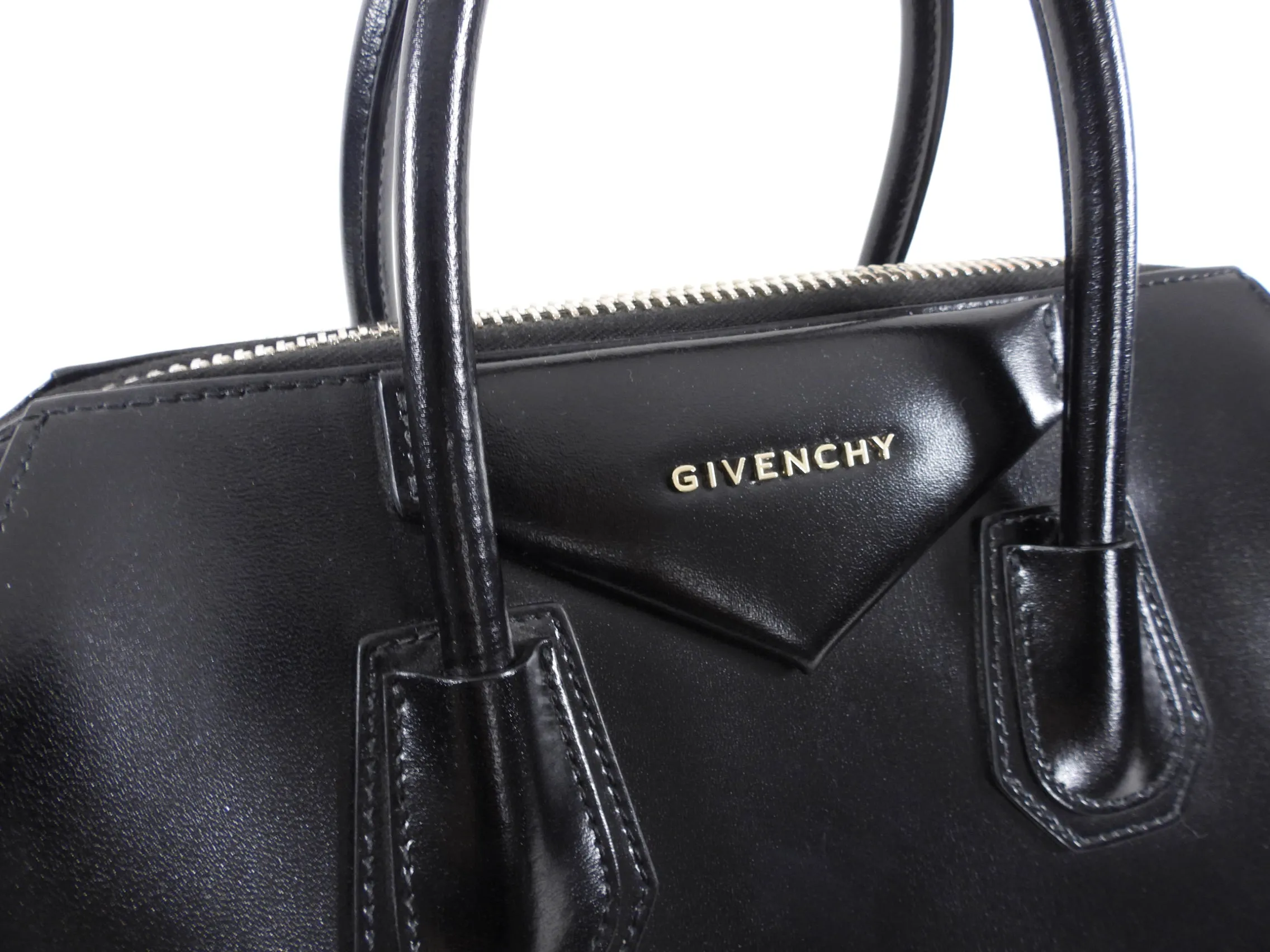 Givenchy Black Antigona Medium Smooth Leather Bag
