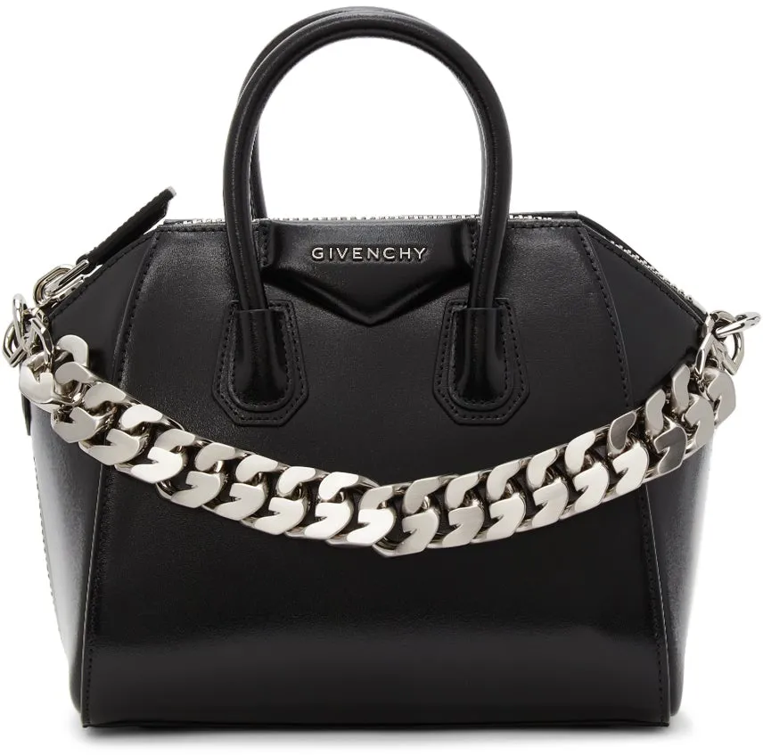 Givenchy Black G Chain Mini Antigona Bag