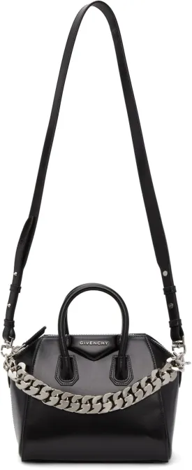 Givenchy Black G Chain Mini Antigona Bag
