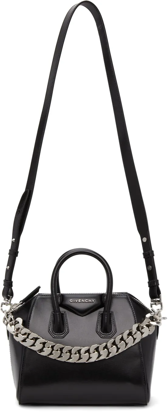 Givenchy Black G Chain Mini Antigona Bag