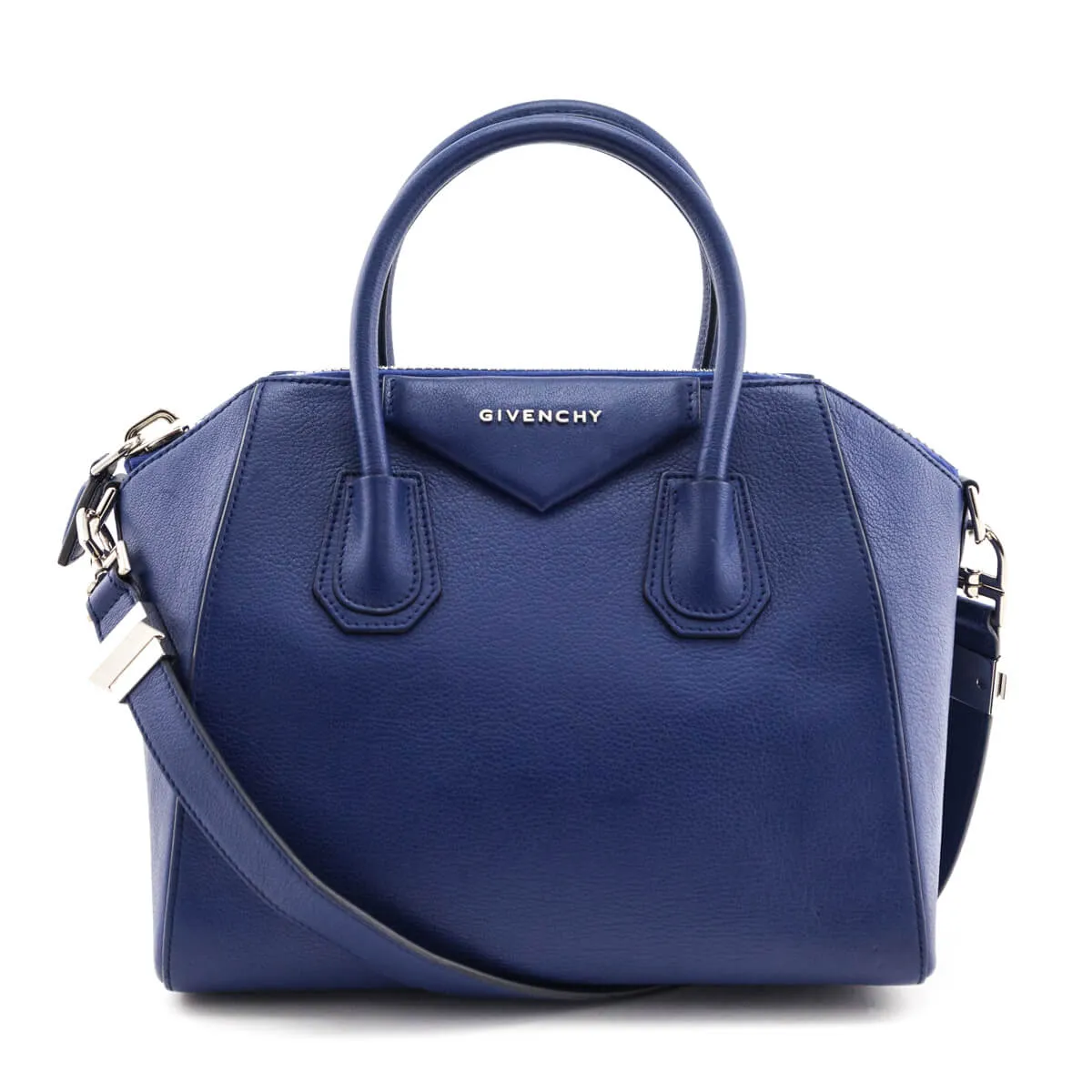 Givenchy Dark Blue Sugar Goatskin Small Antigona Bag