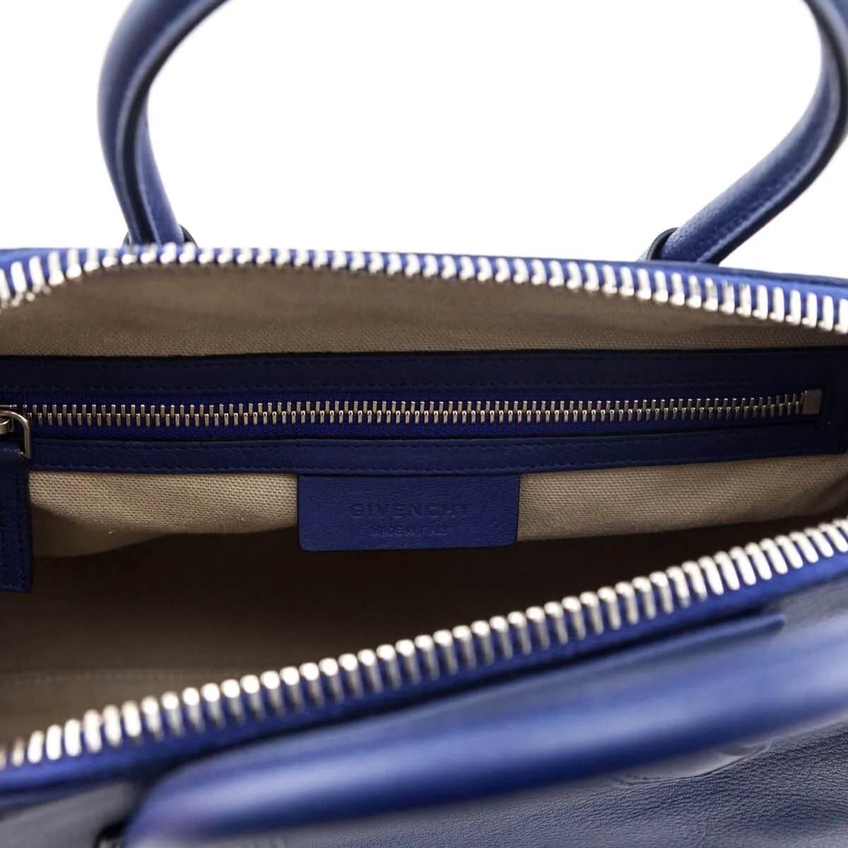 Givenchy Dark Blue Sugar Goatskin Small Antigona Bag