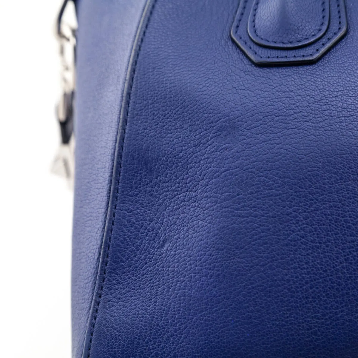 Givenchy Dark Blue Sugar Goatskin Small Antigona Bag