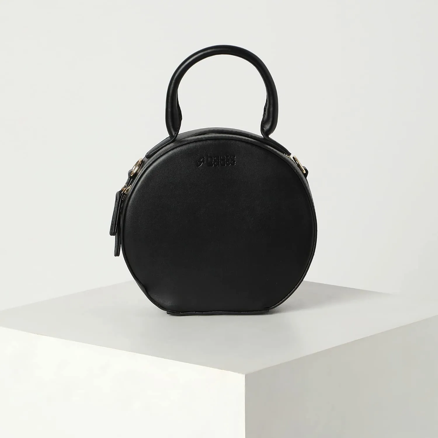 Haute Sauce Women black round structured bag (HSHB1288)