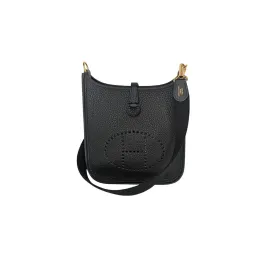 Hermès 2022 Black Clemence Evelyne TPM Mini Crossbody