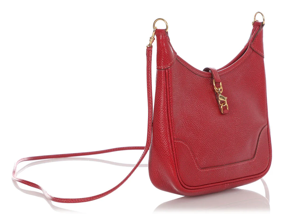 Hermès Vintage Red Micro Mini Trim 15