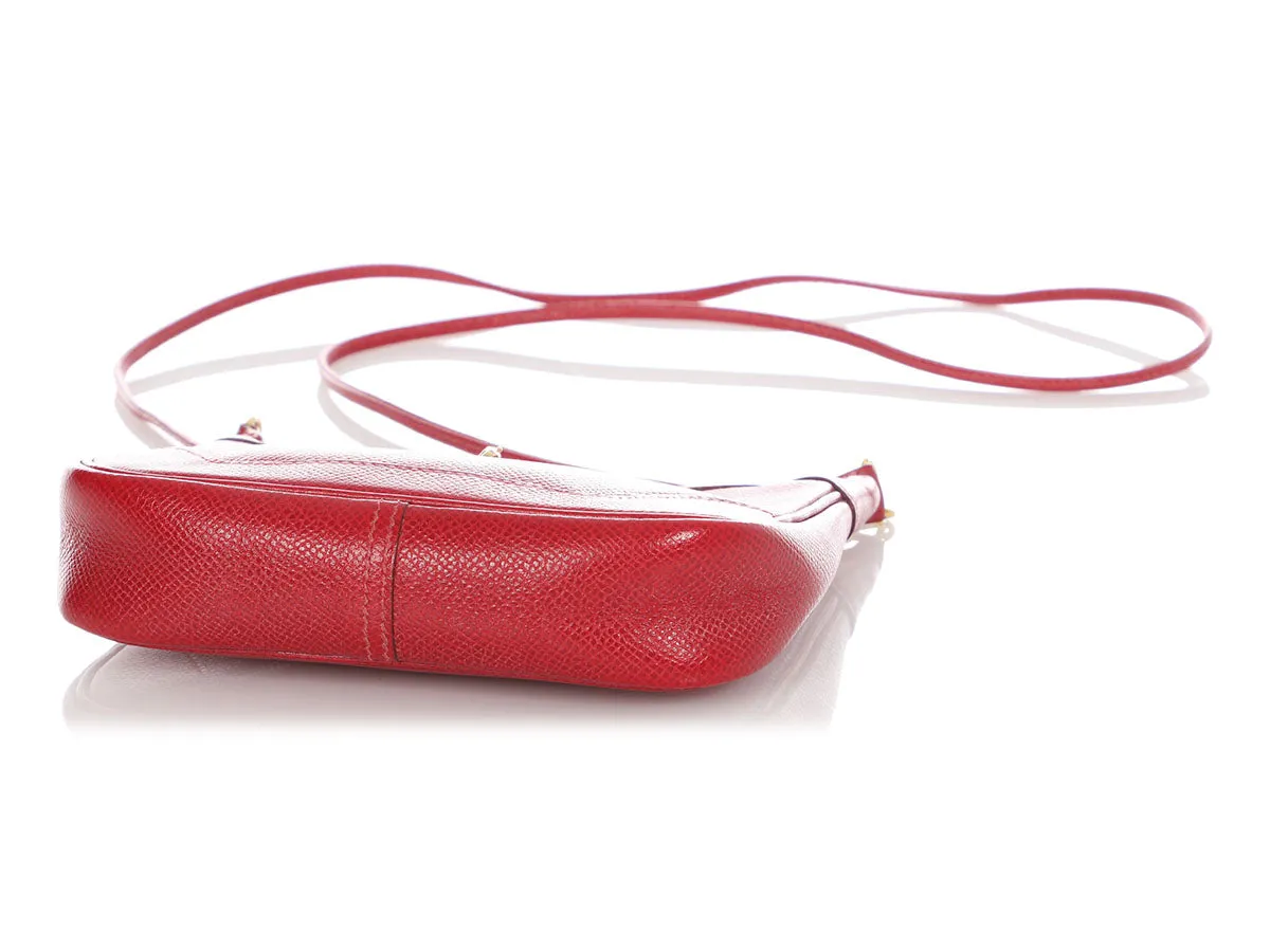 Hermès Vintage Red Micro Mini Trim 15