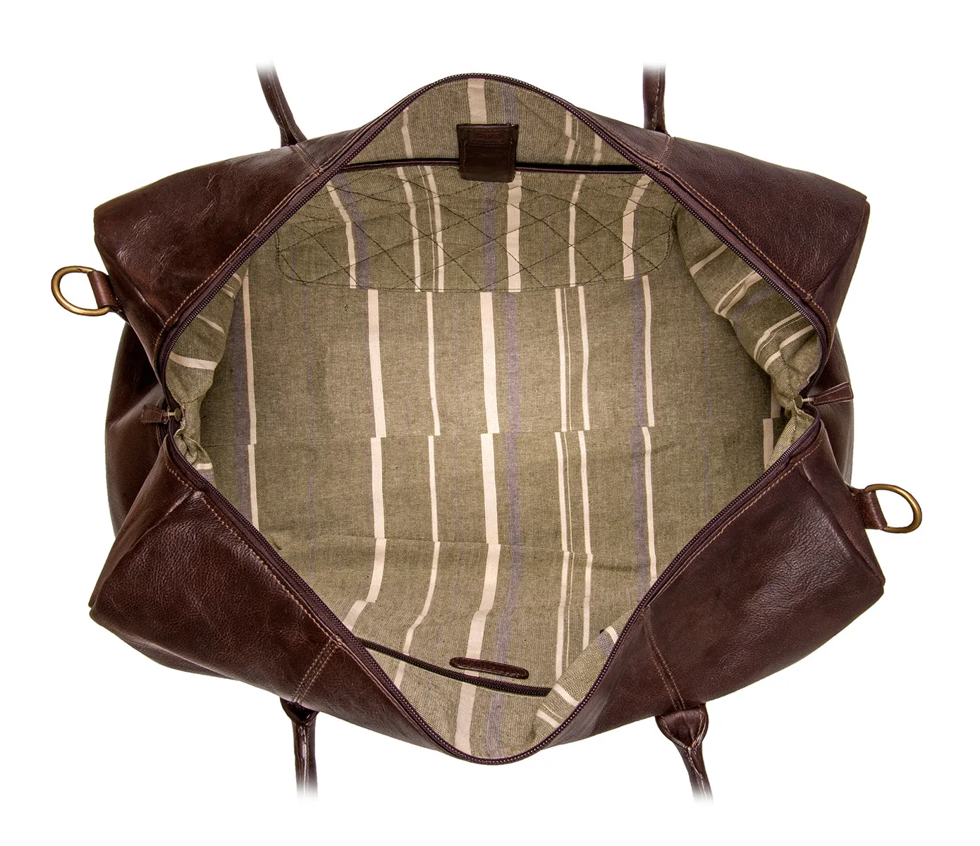 Hidesign Charles Leather Cabin Travel Duffle Weekend Bag
