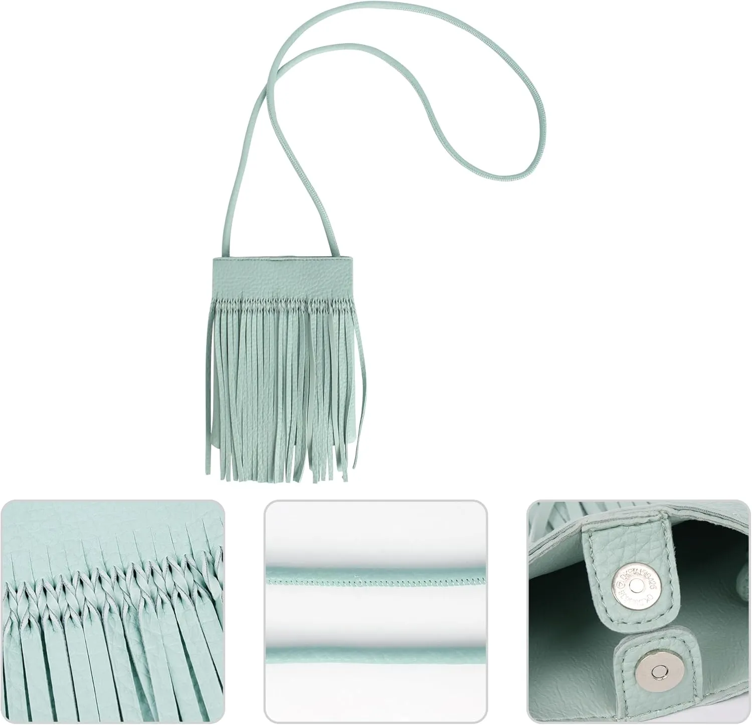 Hoce Womens Leather Fringe Messenger Bag Large Hobo Crossbody Tassel Shoulder Bags, Gift for Mom Wife Girlfriend