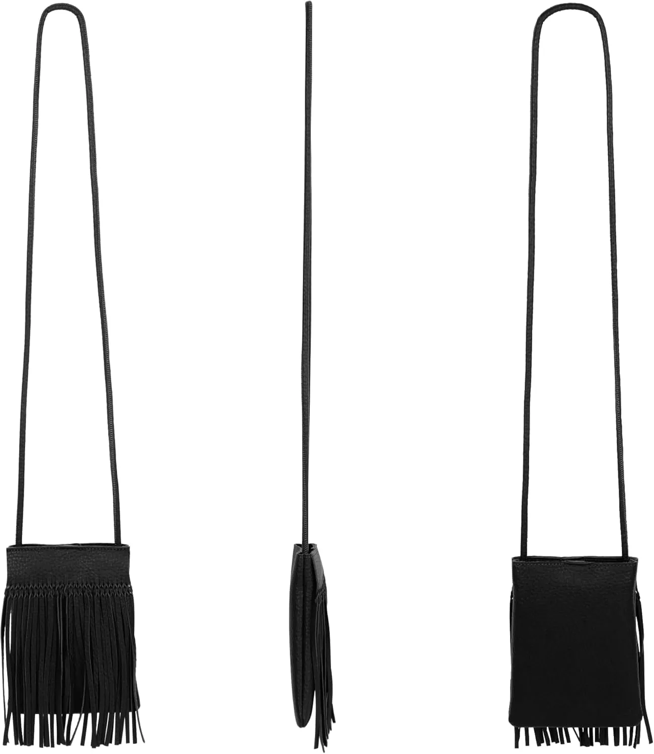 Hoce Womens Leather Fringe Messenger Bag Large Hobo Crossbody Tassel Shoulder Bags, Gift for Mom Wife Girlfriend