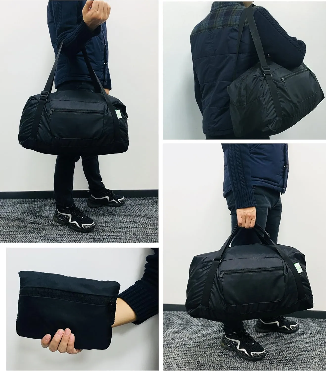 HOLYLUCK Foldable Travel Duffel Bag For Women & Men Luggage Great for Gym (Red)