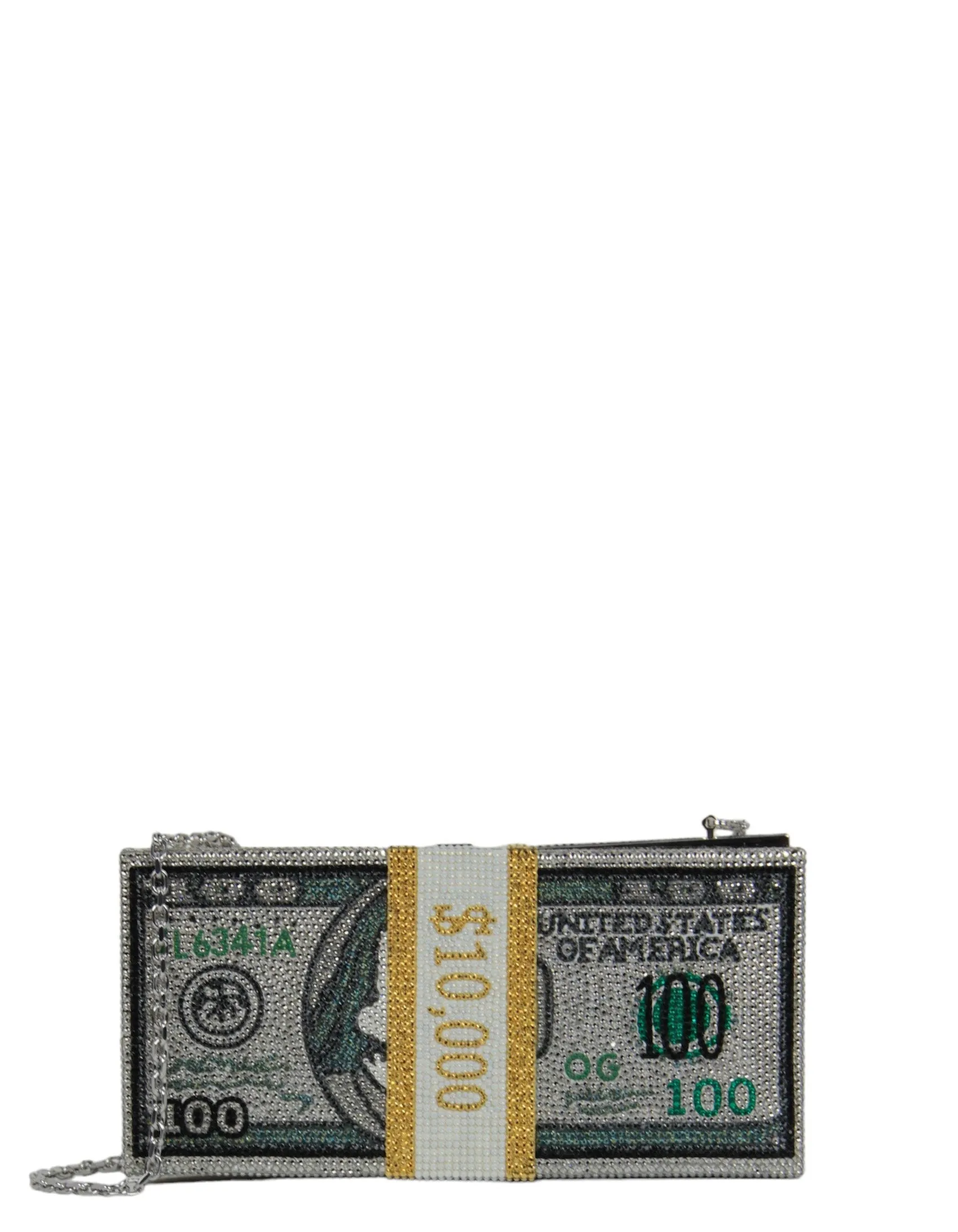 Judith Leiber Stack of 100s Cash Rich Clutch Bag