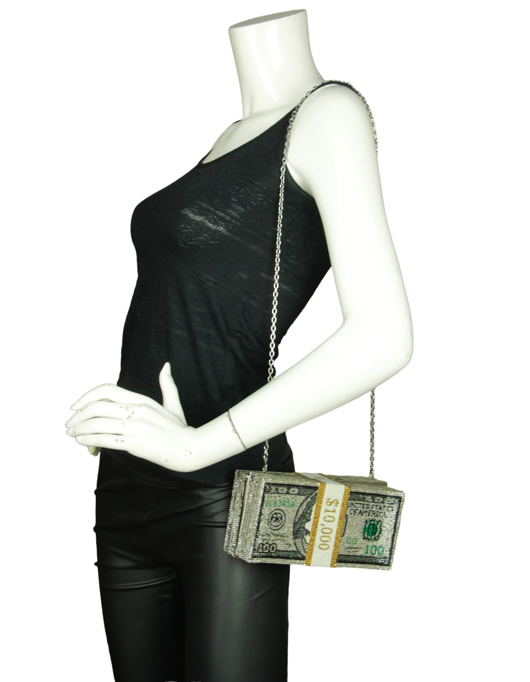 Judith Leiber Stack of 100s Cash Rich Clutch Bag