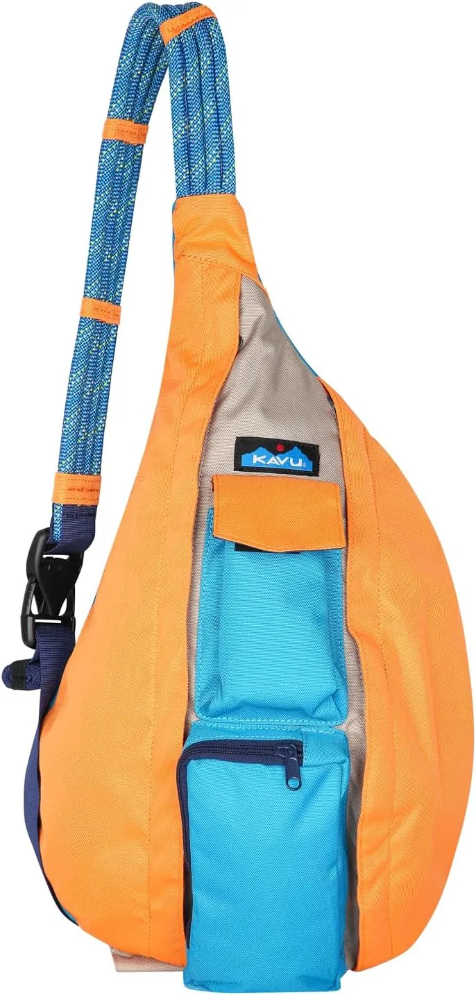 KAVU Original Rope Sling Bag with Adjustable Rope Shoulder Strap - Jamboree