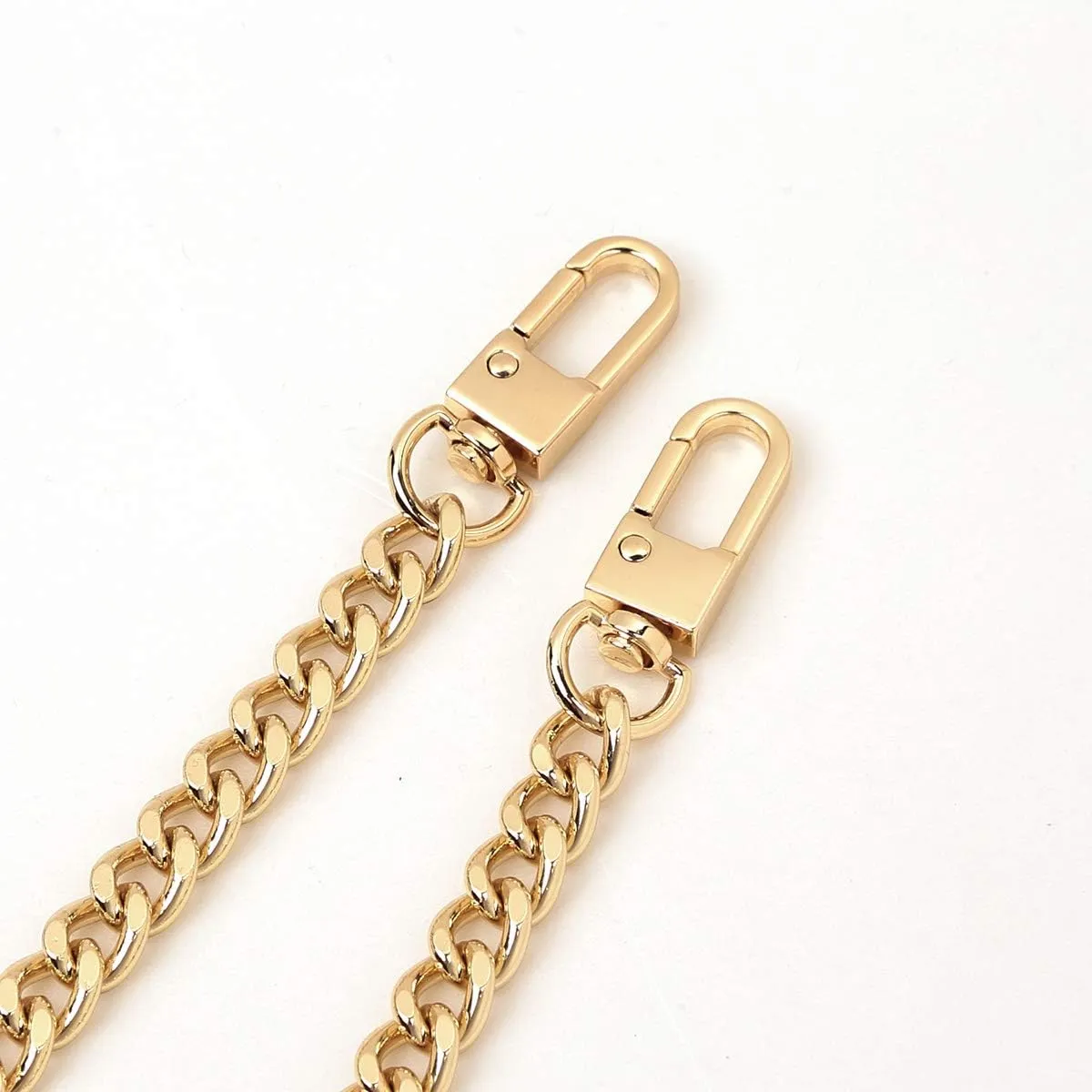 LAORENTOU Women's Leather Adjustable Chain Straps for Crossbody Bag Shoulder Purse Replacement Straps for Satchel Handbags