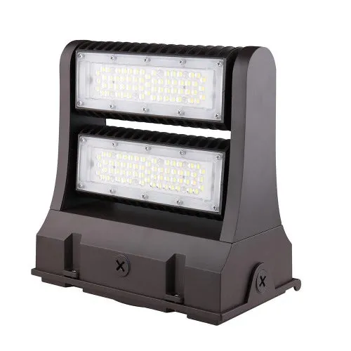 LED Rotatable Wall Pack, 80W, 5000K, 10,720 Lumens