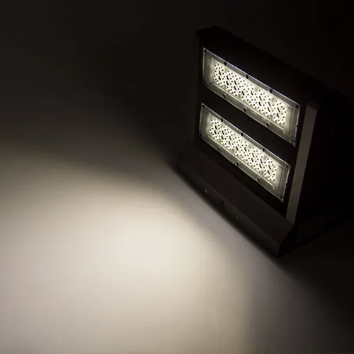 LED Rotatable Wall Pack, 80W, 5000K, 10,720 Lumens
