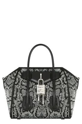Mini Antigona Lock Bag - Black