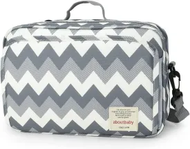 MOMIGO Baby Diaper Caddy Bag - Diaper Caddy Tote Baby Stroller Bag Nursery Storage Bin for Diapers, Wipes & Toys Mini Diaper Bag for Outdoor (Grey Wave)