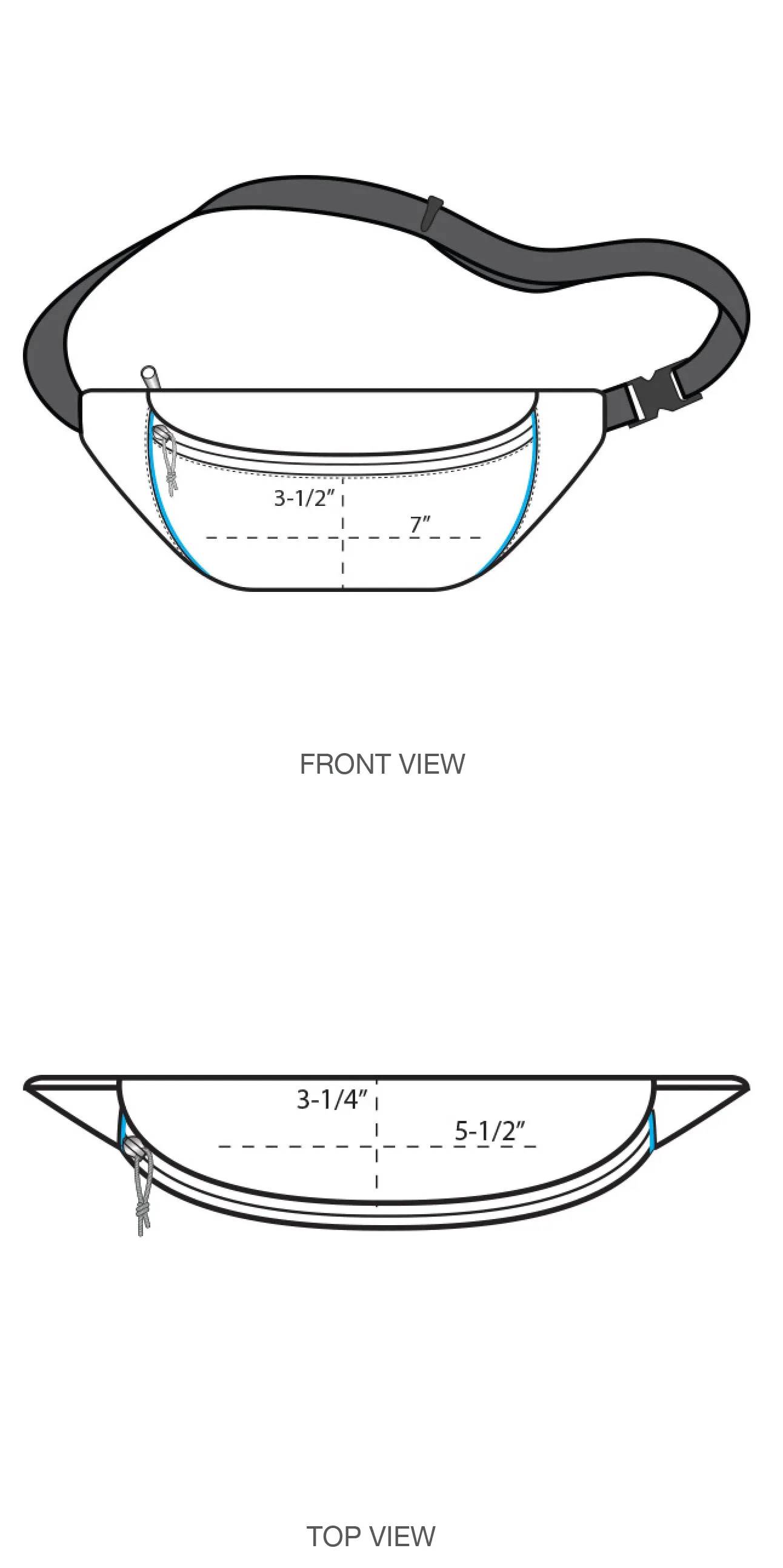 NCL Bluebonnet Hip Pack