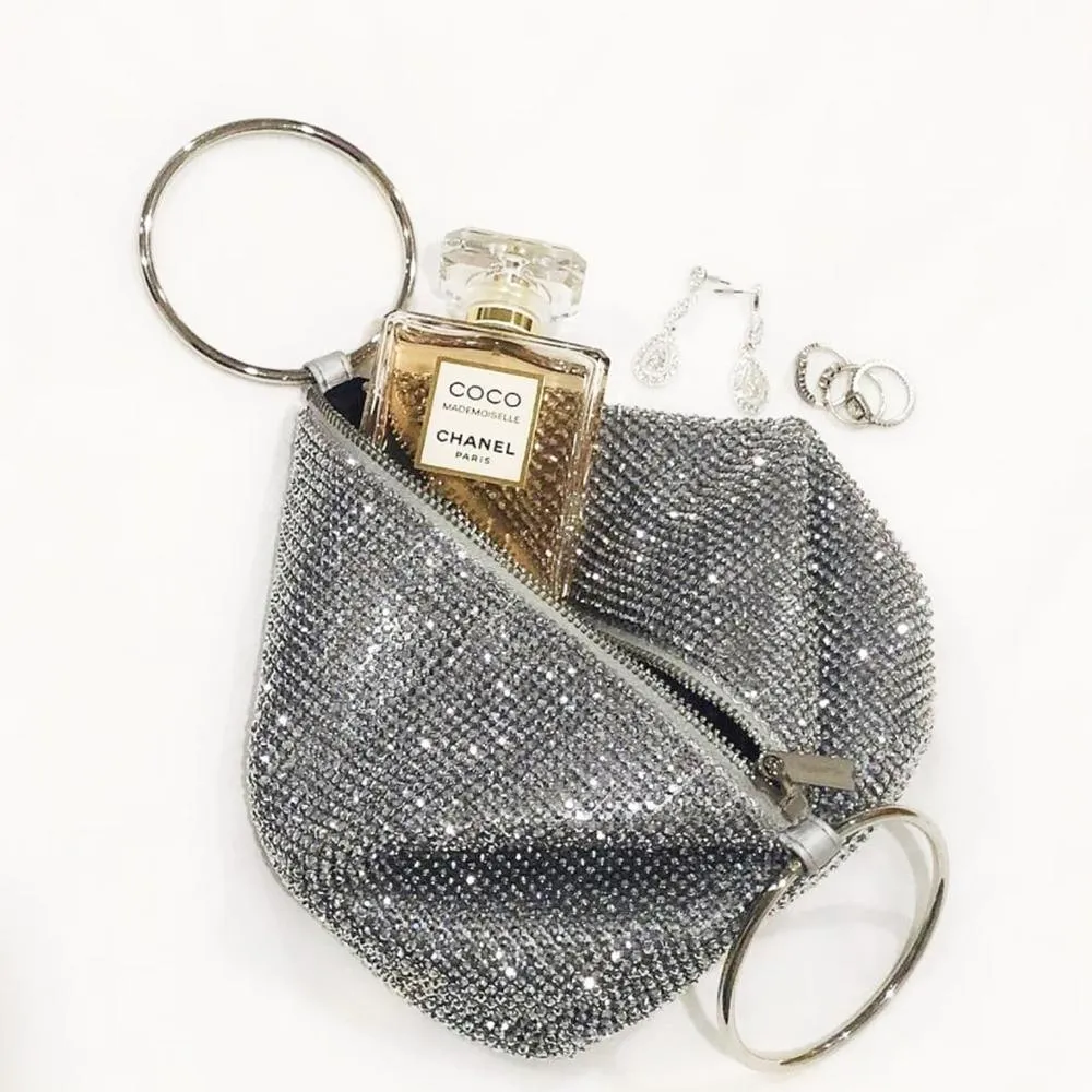 OB5283 ELLIE CRYSTAL MESH BAG