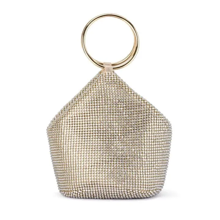 OB5283 ELLIE CRYSTAL MESH BAG
