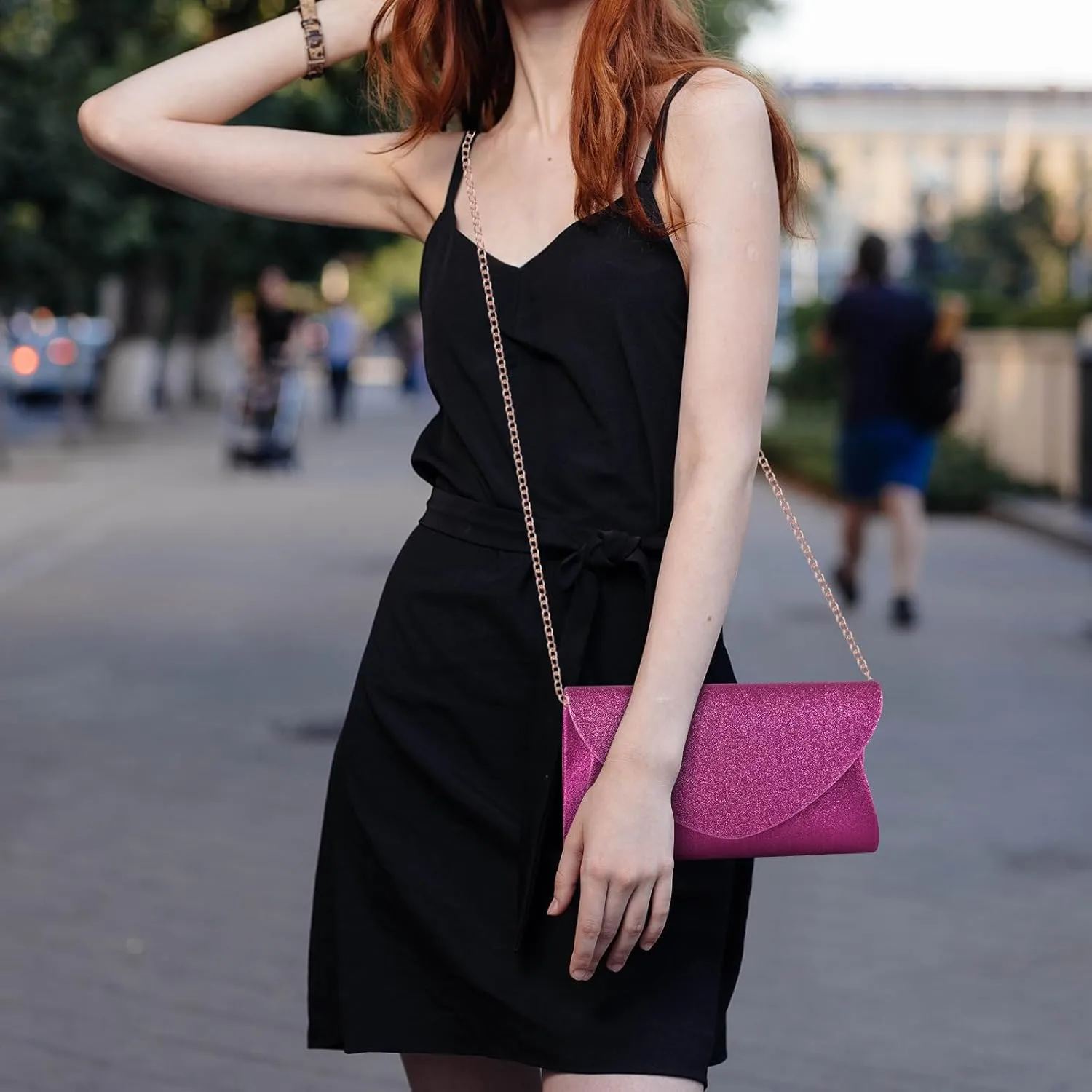 PACETAP Clutch Purses for Women, Handbags with Chain for Women Formal, Evening Bag for Wedding Party Cocktail Prom Dinner
