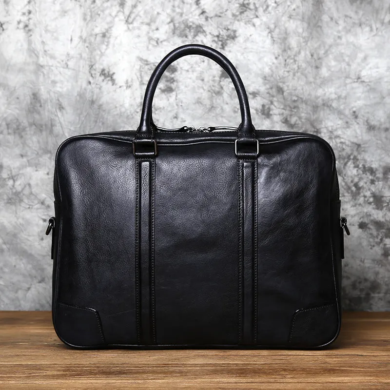 Personalized Full Grain leather Messenger Bag Handmade Laptop Bag Men's Leather Briefcase