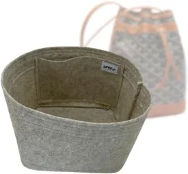 SAMORGA (5-21/ Go-Petit-Flot Bag Organizer for Petit Flot Bucket Bag Organizer Insert Innerbag (1.2mm Linen)