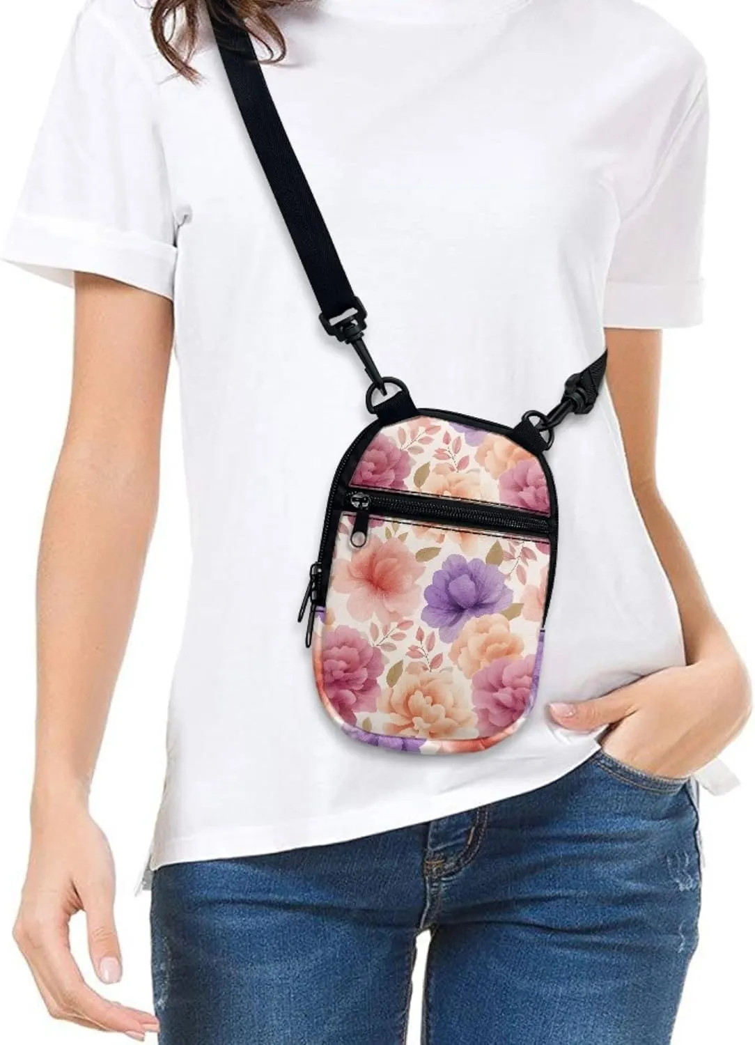 Small Crossbody Bag Side Shoulder Bag for Girls Women Mini Messenger Bag Travel Purse Handbag Coin Key Storage