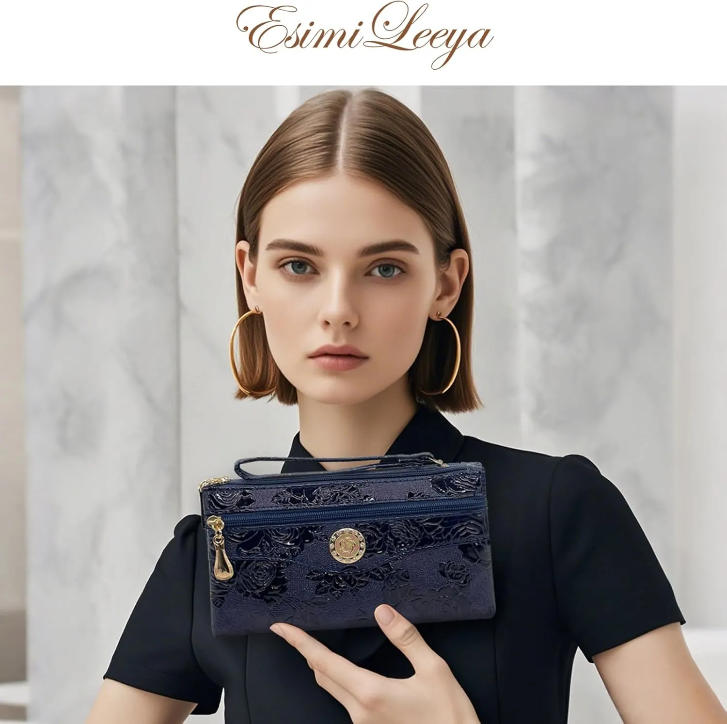 Small Shoulder Bag for Women Wallets for Women with 2 Straps(Shoulder and Wristlet Straps)
