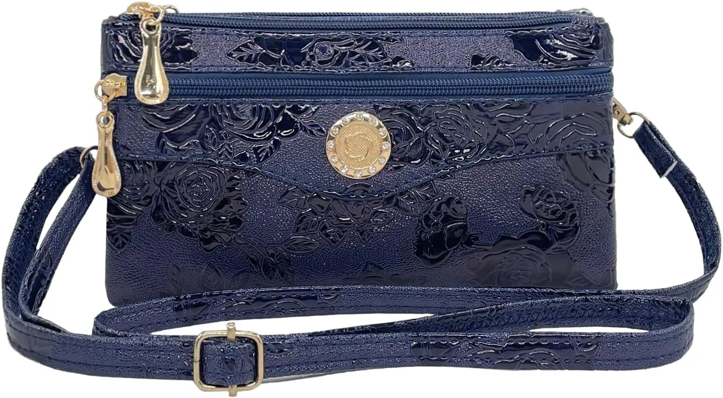 Small Shoulder Bag for Women Wallets for Women with 2 Straps(Shoulder and Wristlet Straps)