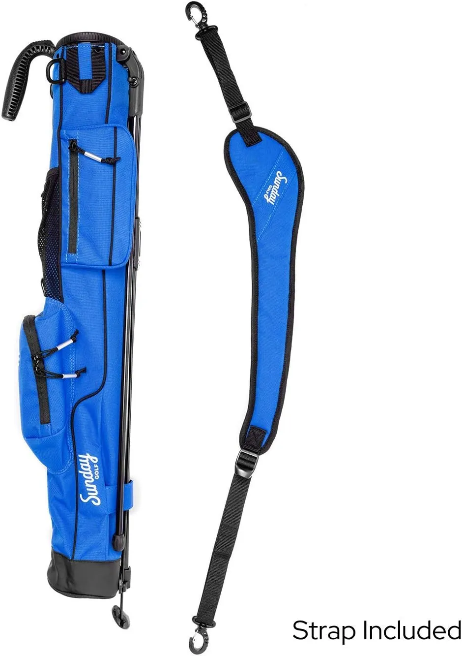Sunday Golf - Lightweight Sunday Golf Bag with Strap and Stand  Easy to Carry and Durable Pitch n Putt Golf Bag  Golf Stand Bag for The Driving Range, Par 3 and Executive Courses  31.5 inches Tall