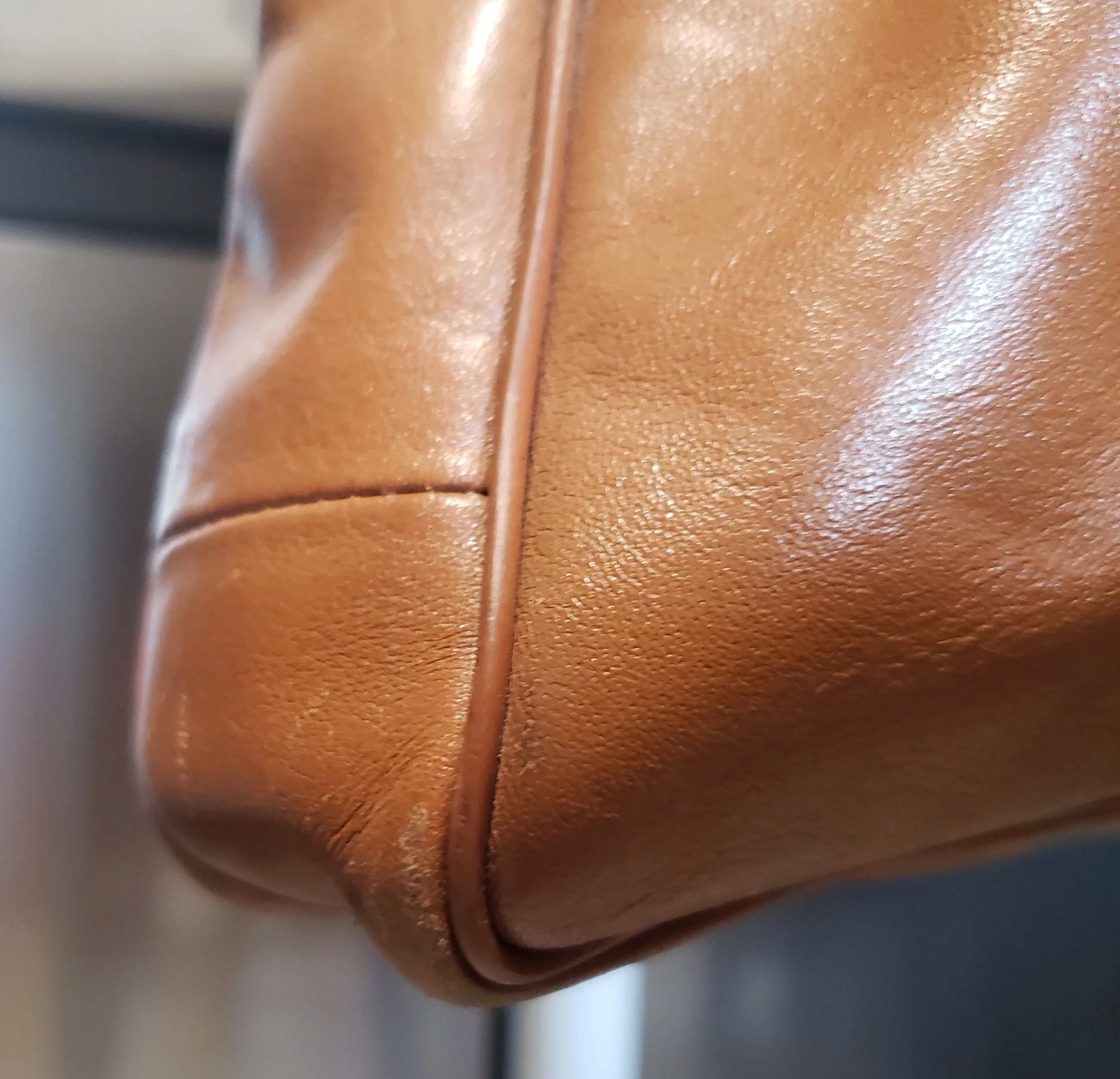 Vintage "Mr. Leather" Large Leather Handbag Briefcase Purse. Made in USA SOLD