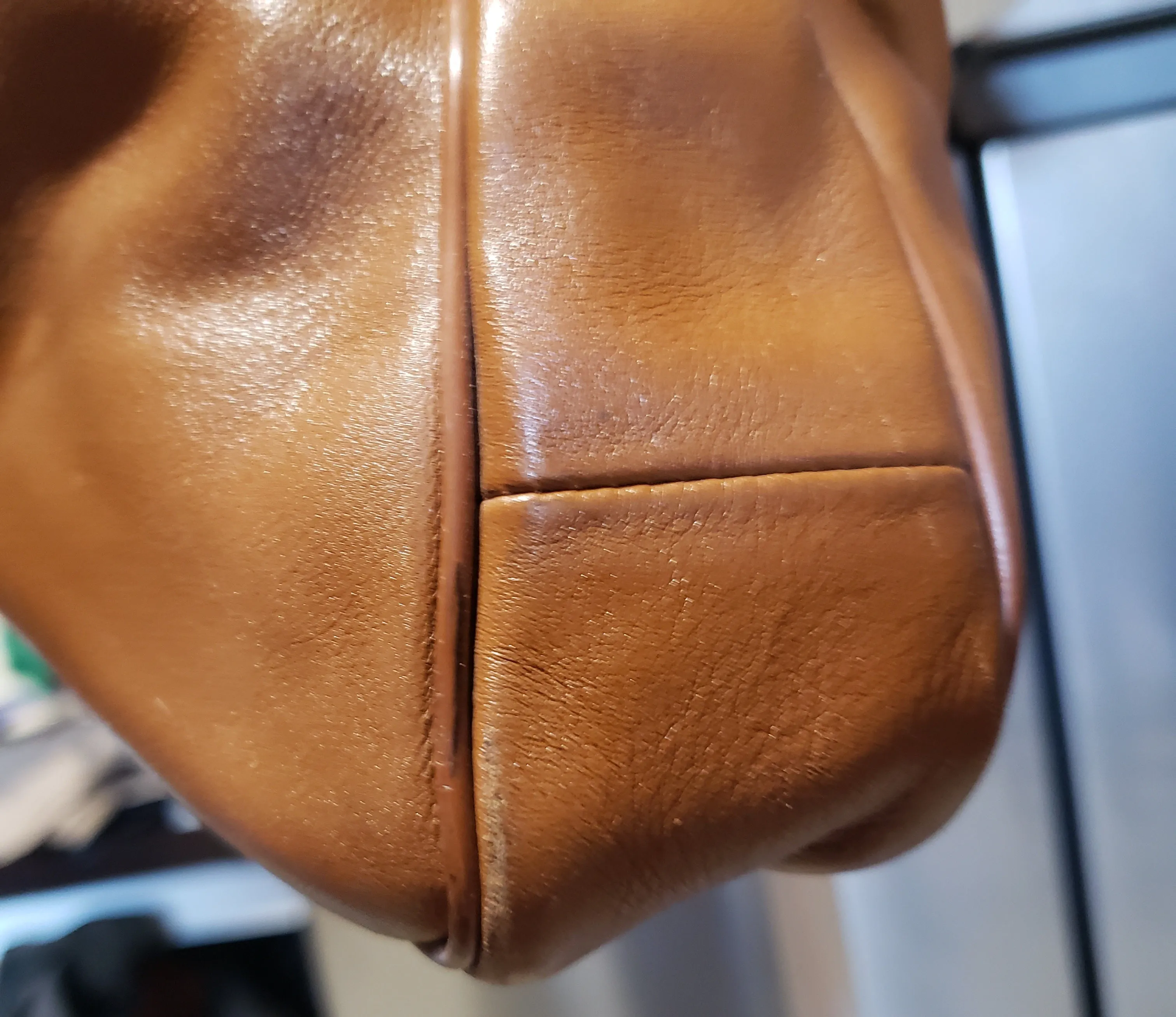 Vintage "Mr. Leather" Large Leather Handbag Briefcase Purse. Made in USA SOLD