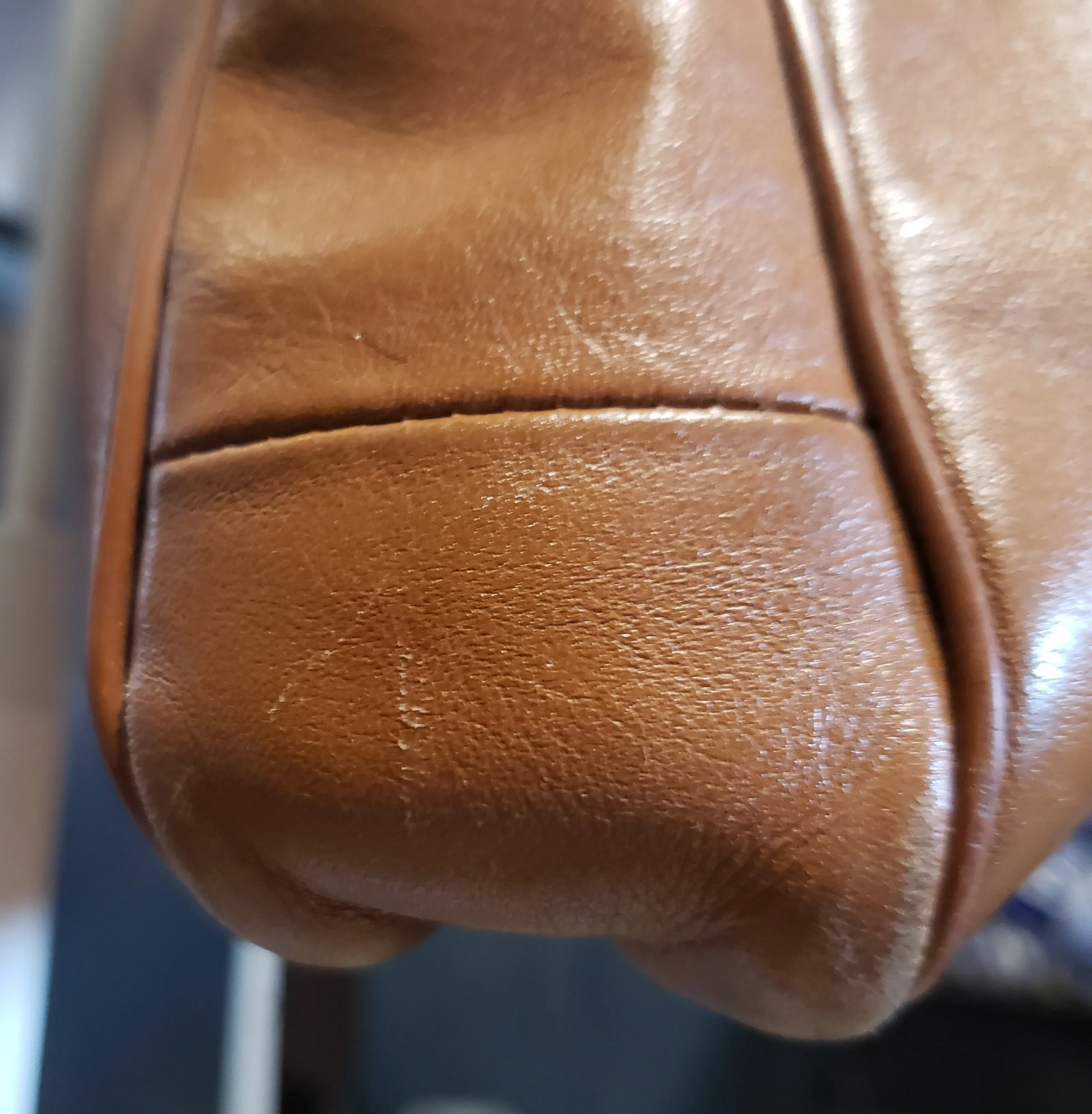 Vintage "Mr. Leather" Large Leather Handbag Briefcase Purse. Made in USA SOLD