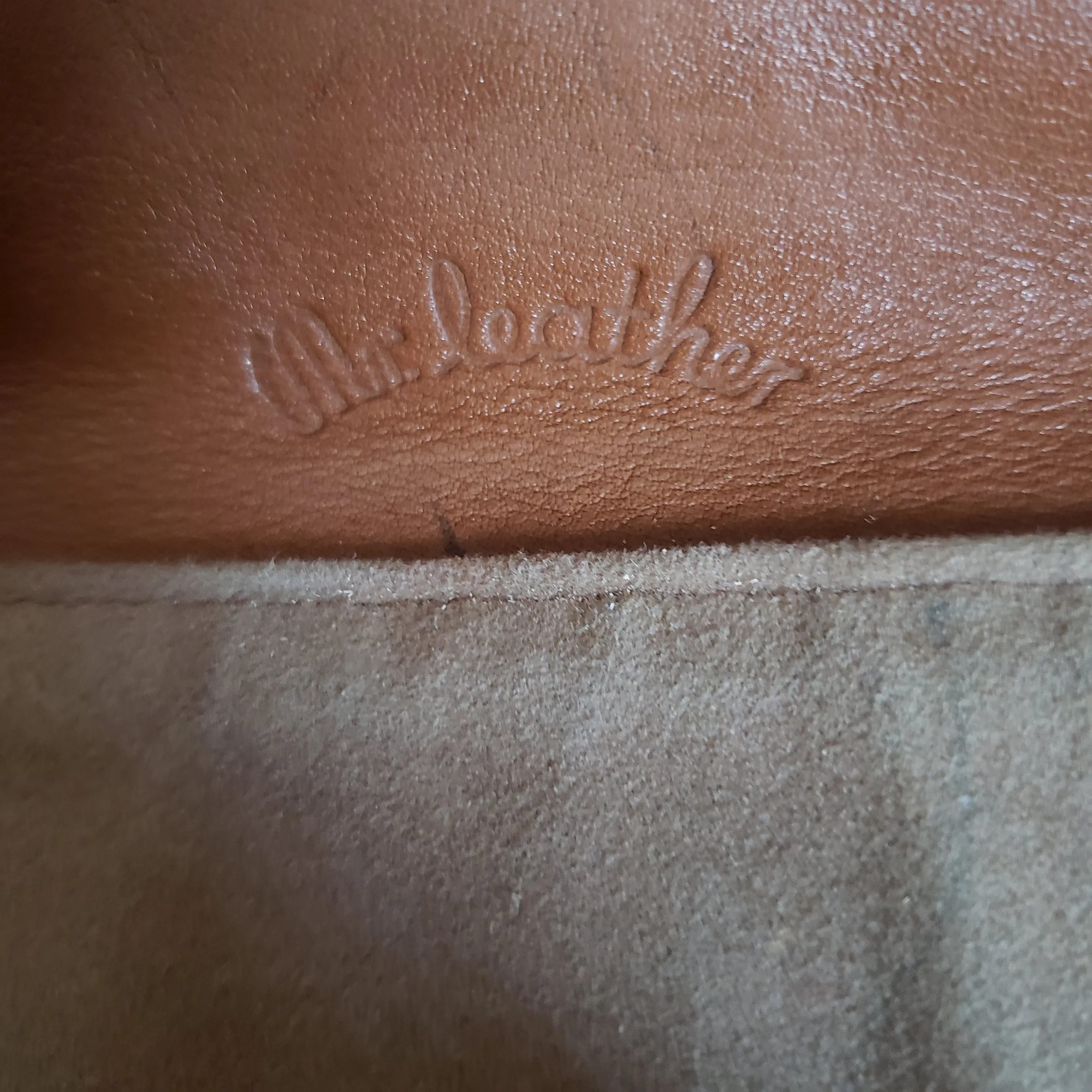 Vintage "Mr. Leather" Large Leather Handbag Briefcase Purse. Made in USA SOLD
