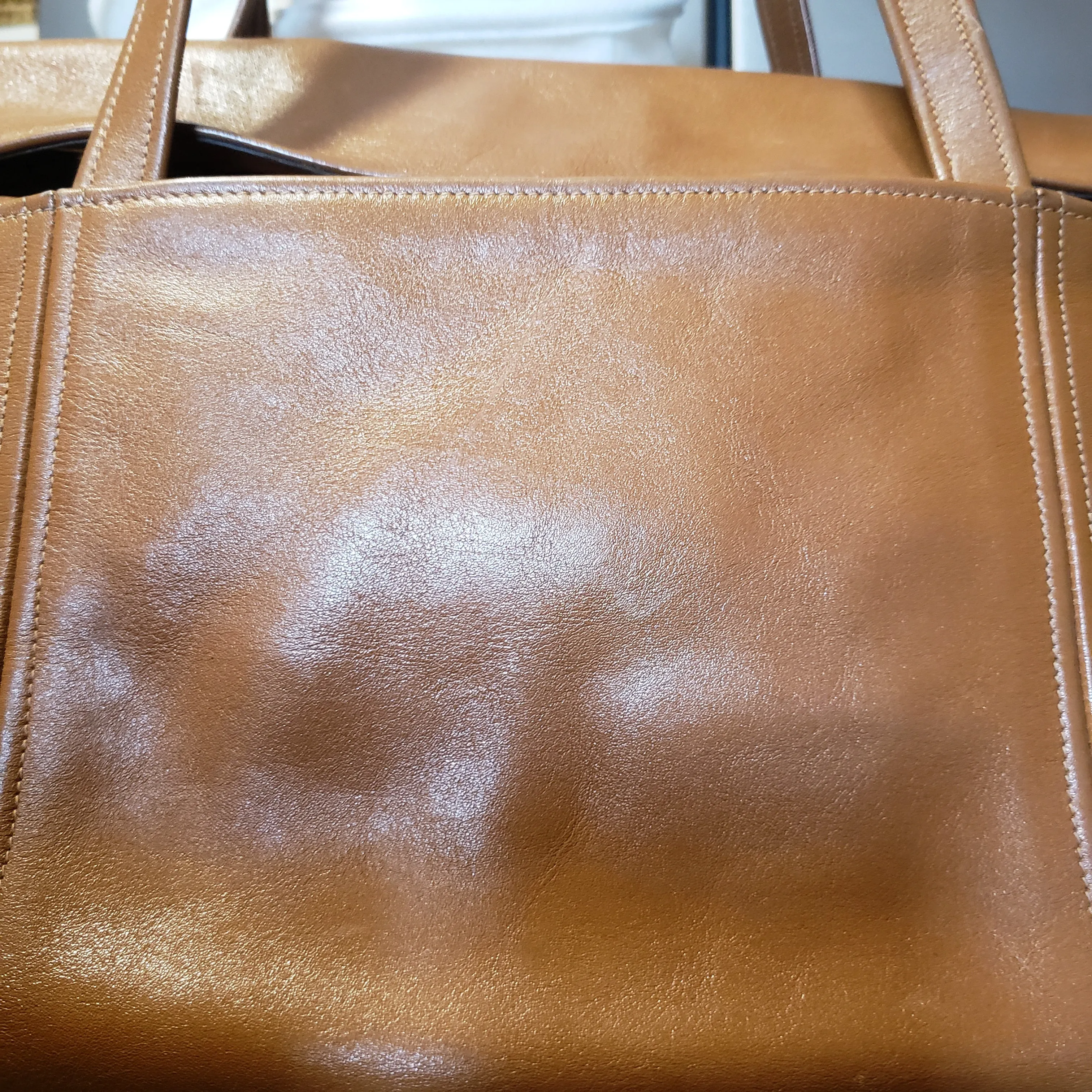 Vintage "Mr. Leather" Large Leather Handbag Briefcase Purse. Made in USA SOLD